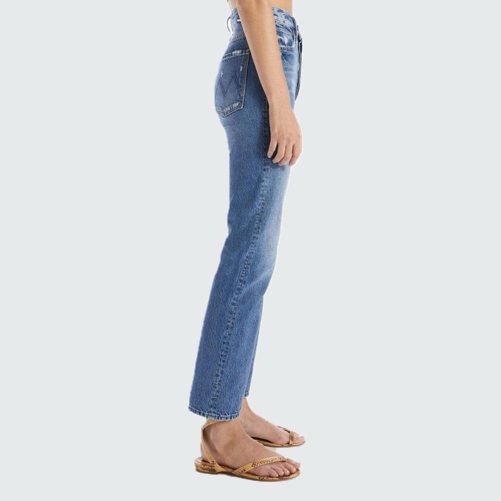 Nwot Mother High Waisted Hiker Hoover Jeans 27 - Picture 3 of 5